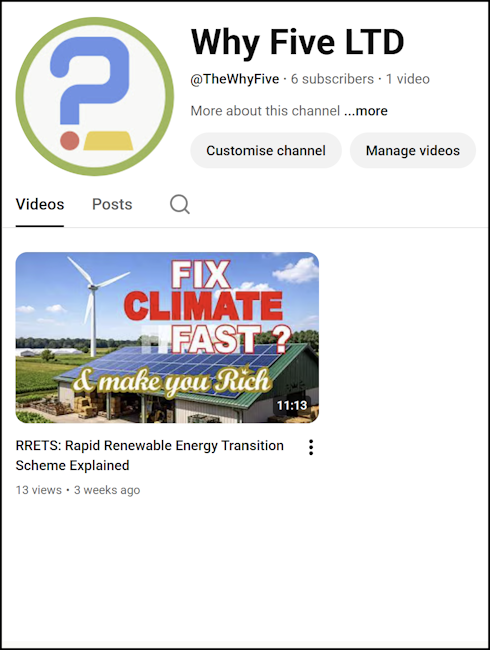 Promotional image for the RRETS YouTube channel